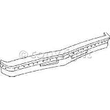 1982-1987 Mercury Grand Marquis (steel; w impact strip) Front Bumper FACE BAR by Aftermarket