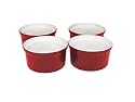 Emile Henry 6-Ounce Ramekins, Set of 4, Cerise Red