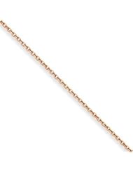 14k Gold Rose Gold 1.4mm Cable Chain 24 Inches