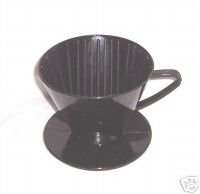 Plastic Filter Cone #2 Medium Coffee Maker Black or Red