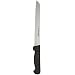 Basics P94803B 8" Scalloped Bread Knife with Black Polypropylene Handle