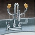 Bradley® S19-200B Faucet Mount Eye Wash Unit With One-Step Diverter