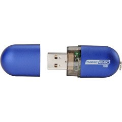 Dane Elec DA-ZMP1GB-JFG-R 1GB Flash Drive with Full Jet Fighter Game