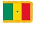 Senegal Fringed Flag with Pole Hem