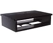 TV and VCR Swivel Base - Wood - Black Finish (Black) (5.5h x 20w x 13d)