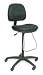 Dakota Designs 1FAV2 Drafting Stool, 23-33 In H, Black