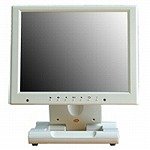 Quixun 10.4型TFT液晶カラーディスプレイ パールホワイト AV入力搭載 ガラスコーティング QT-1004P-AVG