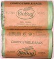 8 Litre Cornstarch Biobag Food Waste Caddy liner 90 Pack(3 rolls) - 100% Biodegradable & Compostable - FREE Delivery