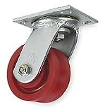 Industrial Grade 1NWC8 Swivel Caster, V Groove, 4 In, 350 Lb