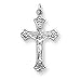 Sterling Silver Crucifix Pendant with 20 Inch Sterling Silver Chain