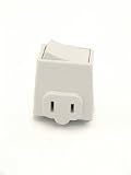 read full review Leviton 1469-W 13 Amp, 125 Volt, Plug-In Switch Tap, Non-Grounding, White