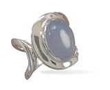Chalcedony Ring with Open Band