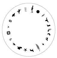 Design Wheel - Western Nail Master Stencil Shield