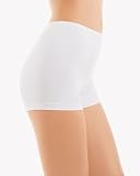 Ilusion Womens Microfiber Everyday Light Support Boy Short Boxer Panty WHITE S