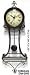 Victorian Age Wrought Iron Pendulum Wall Clock