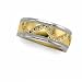 14K Two Tone Gold Diamond Duo Ring Size 10