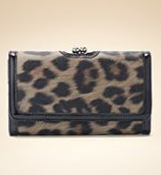 Leopard Print Frame Purse