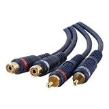 C2G / Cables to Go 13041 Velocity RCA Type Audio Extension Cable-12 Feet, Blue