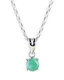 Emerald Birthstone Necklace