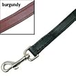 Hamilton Leather Dog Lead, Burgundy, 6' x 1"