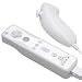 Video Games : Solid and Two-Tone Silicone Skin Cases for Nintendo Wii Remote Control & Nunchuk - 13 Color Options (White)
