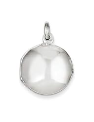 Genuine IceCarats Designer Jewelry Gift Sterling Silver Round Locket