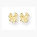 N.Y. Yankees 14kt gold post earrings