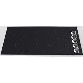 Frigidaire Gallery FGEC3665K 36 Electric Cooktop with Express Select Controls, Keep Warm Zone and Frigidaire Gallery FGEC3665K 36