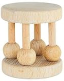 green sprouts Natural Wood Cage Rattle