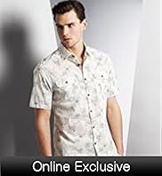 XS Autograph Pure Cotton Tonal Floral Slim Fit Shirt