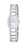 Citizen Eco-Drive White Normandie Crystal Bracelet Women's Watch #EW9780-81D