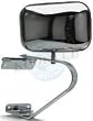 1987, 1988, 1989, 1990, 1991 Ford F-150 Custom Passenger Side Mirror Head Assembly - Manual Convex Glass Stainless