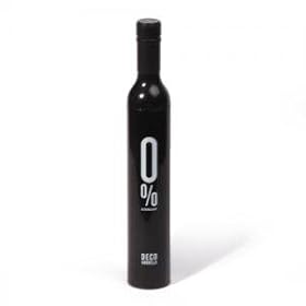 Deco wine bottle folding umbrella---Black