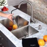 Kraus KHU123-32-KPF2170-SD20 32 Undermount Sink wit