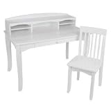 Avalon White Kids Desk Set with Hutch