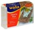 Wasa Hearty Rye Crispbread, 9.7 oz (Packaging may vary)