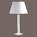 Bistro Floor Lamp with Charlotte Shade in Mirrored