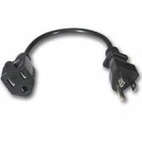 Cables To Go 03117 18 AWG Outlet Saver Power Extension Cord NEMA 5-15R to NEMA 5-15P(15 Feet/4.26 Meters) Black