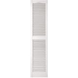 15" x 64" White Louvered Shutter