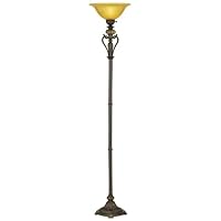 Kathy Ireland Amor Collection Torchiere-Style Floor Lamp