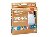 Electronics : Memorex - 10 x DVD+RW - 4.7 GB ( 120min ) 8x - spindle - storage media