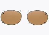 Cocoons Clip-On Sunglasses Style: Rectangle 2-50; Color: Amber