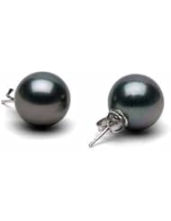 Tahitian Pearl Earrings: 10-11mm AAA
