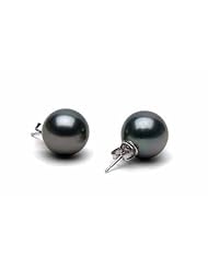 Tahitian Pearl Earrings: 12-13mm, AAA