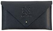 Kyla Joy Envelope Clutch Premium Leather Handbag, Black