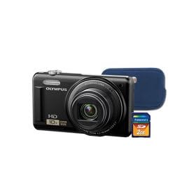 Olympus D720BLKKIT 14.0 Megapixel, 10x Zoom, Digital Camera Bundle 2GB/CASE