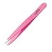 Tweezerman Stainless Steel Slant Tweezer, Neon Pink