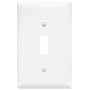 Pass & Seymour TP1WCP TradeMaster One-Gang One-Toggle Wall Plate, White, 10-Pack