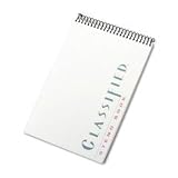 Tops Docket Gold Spiral Steno Book, Gregg Rule, 6 x 9 Inches, White, 100 Sheets per Pad (99708)