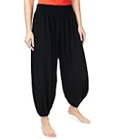 Smocked Waistband Harem Trousers